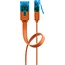 Goobay CAT 6 A Flat Patch Cable U/UTP, orange 2 m
