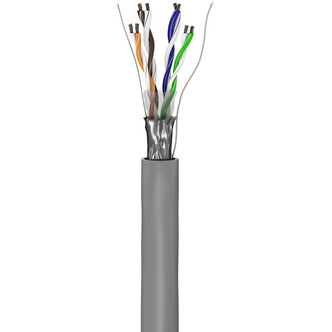 Goobay CAT 5e Network Cable, F/UTP, 100 m, grey