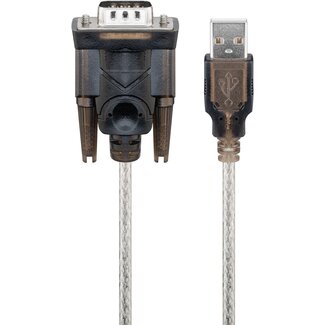 Goobay Goobay USB-to-Serial Adapter, 1.5 m, transparent