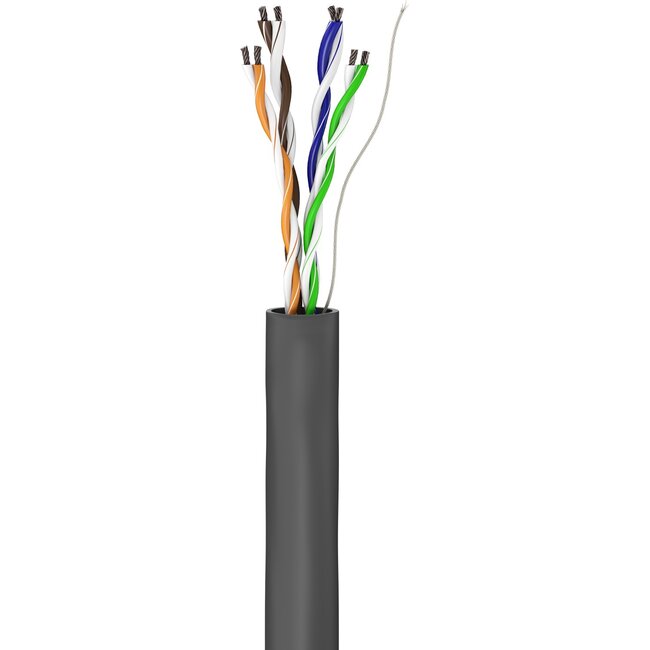Goobay CAT 5e Network Cable, U/UTP, grey 305 m