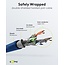 Goobay CAT 6 A Patch Cable S/FTP (PiMF), 5 m, blue, Set of 5