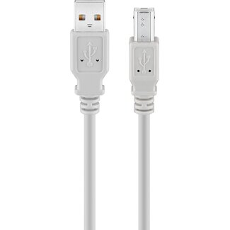 Goobay Goobay USB-A to USB-B Cable, 1.8 m, grey