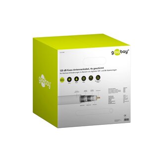 Goobay Goobay 120 dB SAT Coaxial Cable, 4x Shielded, CCS 305 m