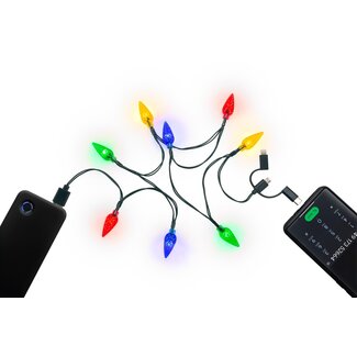 Goobay Goobay Smartphone USB Charging Cable with LED Lights