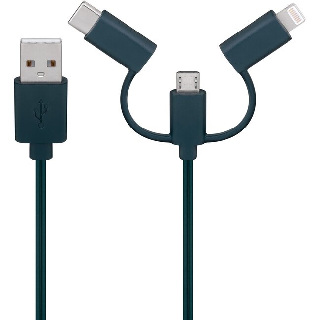 Goobay Smartphone USB Charging Cable with LED Lights
