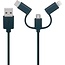 Goobay Smartphone USB Charging Cable with LED Lights