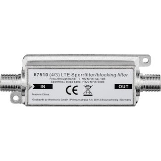Goobay Goobay LTE/4G Blocking Filter, F Socket to F Socket