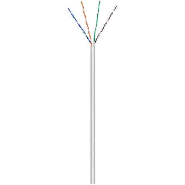 Goobay CAT 6 network cable, U/UTP, grey 100 m