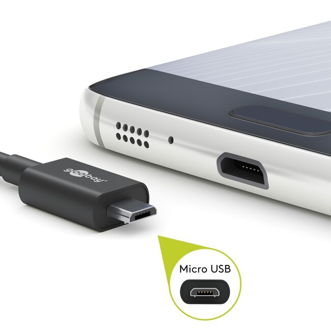Goobay Micro-USB Charging and Sync Cable 0.5 m