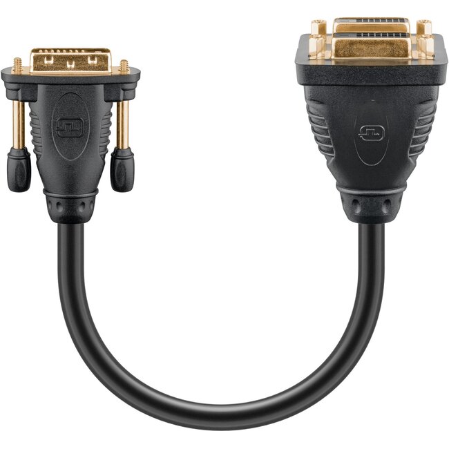 Goobay DVI Adapter Cable, gold-plated 0.1 m