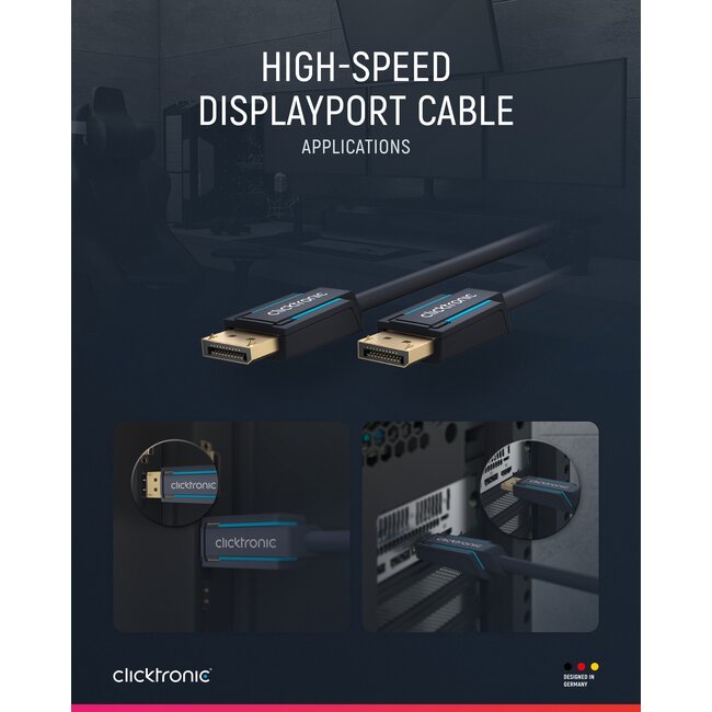 Clicktronic DisplayPort Cable 2 m
