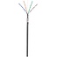 Goobay CAT 5e Outdoor Network Cable, F/UTP, black 100 m