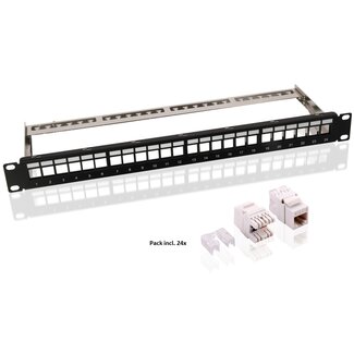 Goobay Goobay 19 inch (48.3 cm) Keystone Patch Panel Pack (1 U)