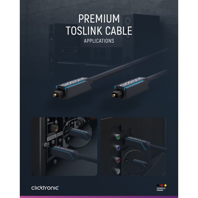 Clicktronic Toslink Cable 0.5 m