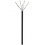 Goobay CAT 6 network cable, U/UTP, black 100 m