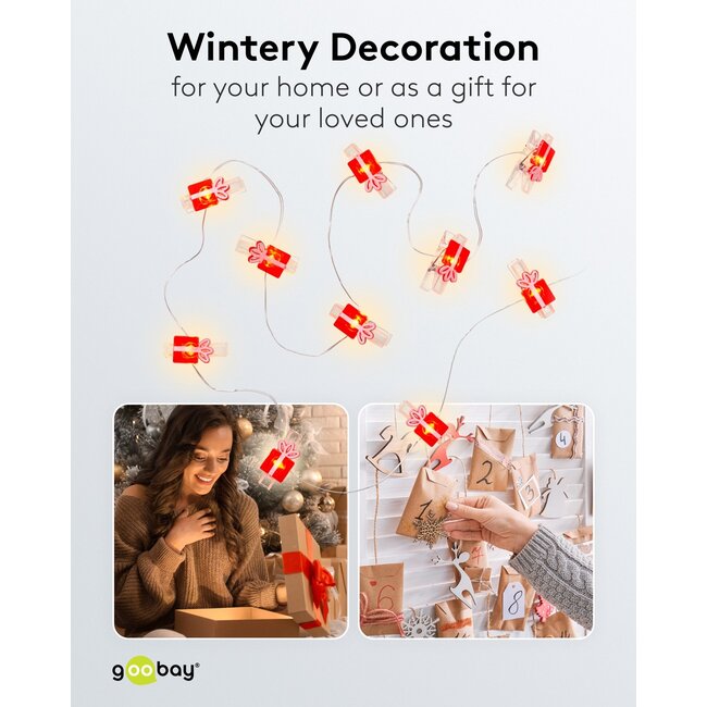 Goobay 10 LED Photo Clip Fairy Lights "Gift"