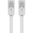 Goobay CAT 5e Flat-Patch Cable U/UTP, white 15 m