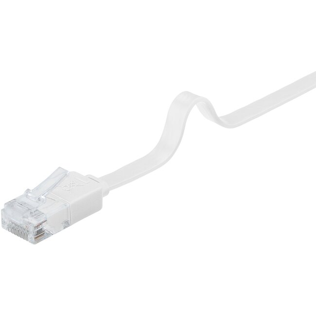 Goobay CAT 5e Flat-Patch Cable U/UTP, white 15 m