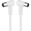 Goobay Angled Antenna Cable (80 dB), Double Shielded 1.5 m