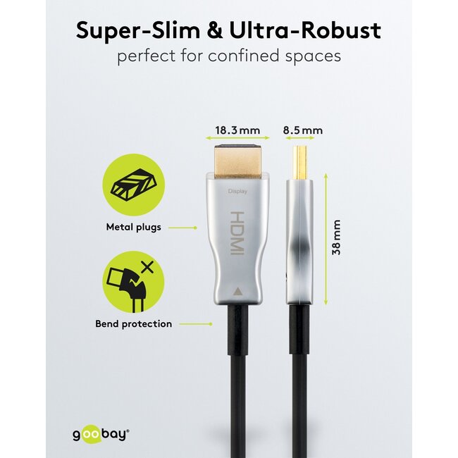 Goobay Optical Hybrid High Speed HDMI Cable (AOC) 50 m