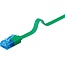 Goobay CAT 6 A Flat Patch Cable U/UTP, Green 1 m