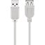 Goobay USB-A Extension Cable, 5 m, grey