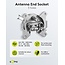 Goobay 3-Hole Antenna Stub/End Socket