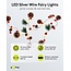 Goobay 20 LED Silver Wire Fairy Lights "Pine Cones & Red Berries"