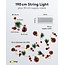 Goobay 20 LED Silver Wire Fairy Lights "Pine Cones & Red Berries"