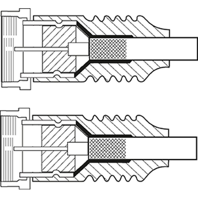 Goobay SAT Antenna Cable (Class A+, >95 dB), 3x Shielded 2 m