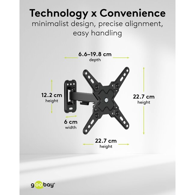 Goobay TV Wall Mount FULLMOTION (S)