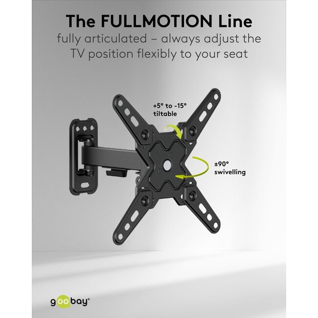 Goobay TV Wall Mount FULLMOTION (S)