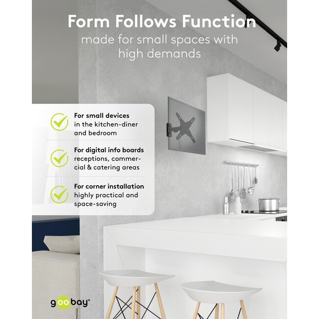 Goobay TV Wall Mount FULLMOTION (S)