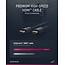 Clicktronic Premium High Speed HDMI Cable with Ethernet 1 m
