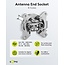 Goobay 4-Hole Antenna Stub/End Socket
