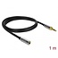 Delock 3,5mm Jack verlengkabel met schroefbare 6,35mm Jack adapter | 1 meter
