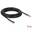 Delock 3,5mm Jack verlengkabel met schroefbare 6,35mm Jack adapter | 5 meter