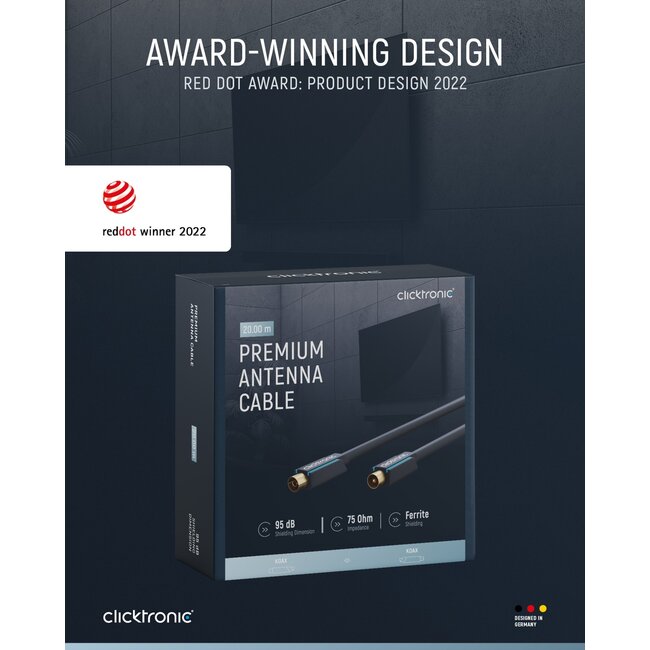 Clicktronic Coaxial Cable 20 m