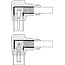 Goobay Angled Antenna Cable (80 dB), Double Shielded 3.5 m