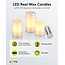 Goobay Set of 3 LED Real Wax Candles, white