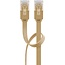 Goobay CAT 6 Flat Patch Cable, U/UTP, light brown 1 m