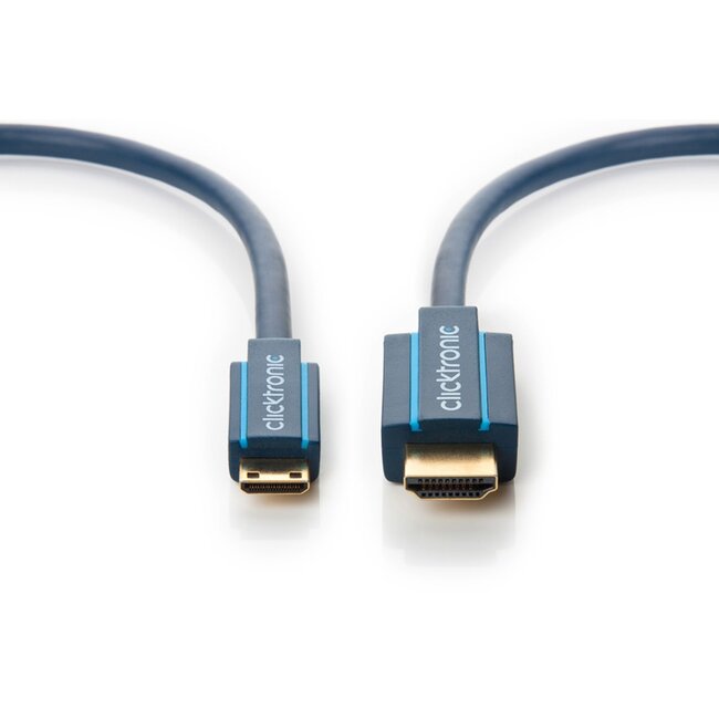 Clicktronic Mini-HDMI adapter cable with Ethernet 2 m