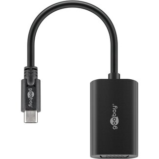 Goobay Goobay USB-C to VGA Adapter, 0.2 m, black