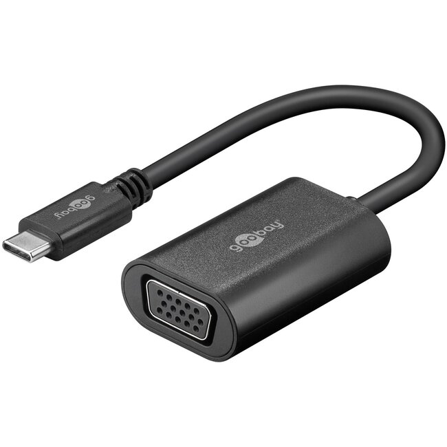 Goobay USB-C to VGA Adapter, 0.2 m, black