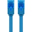 Goobay CAT 6 A Flat Patch Cable U/UTP, blue 0.5 m