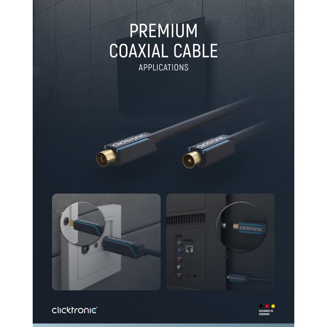 Clicktronic Coaxial Cable 2 m