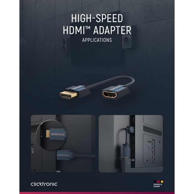 Clicktronic High Speed HDMI Adapter 0.1 m