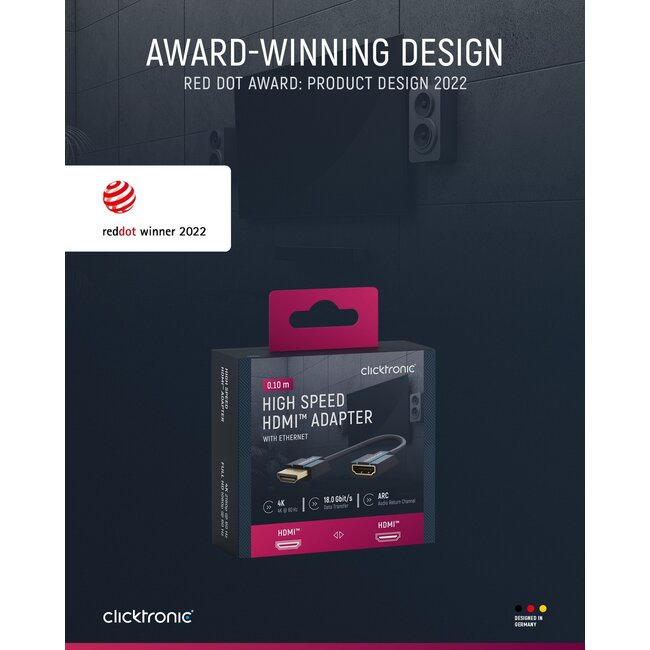 Clicktronic High Speed HDMI Adapter 0.1 m