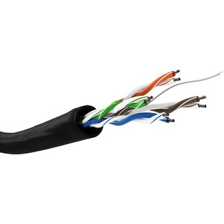 Goobay Goobay CAT 5e Outdoor Network Cable, U/UTP, black 100 m