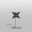 Vloerstandaard SPHERE rvs 80 cm VESA 400x300